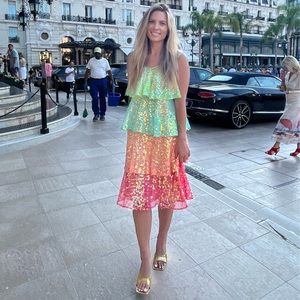 Sundress Artists Dress in Pastel Mix - Size XS/S